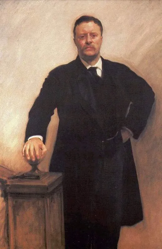 Theodore Roosevelt' official portrait by John Singer Sargent 